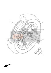 16PF53380000, Cast Wheel Rear, Yamaha, 0